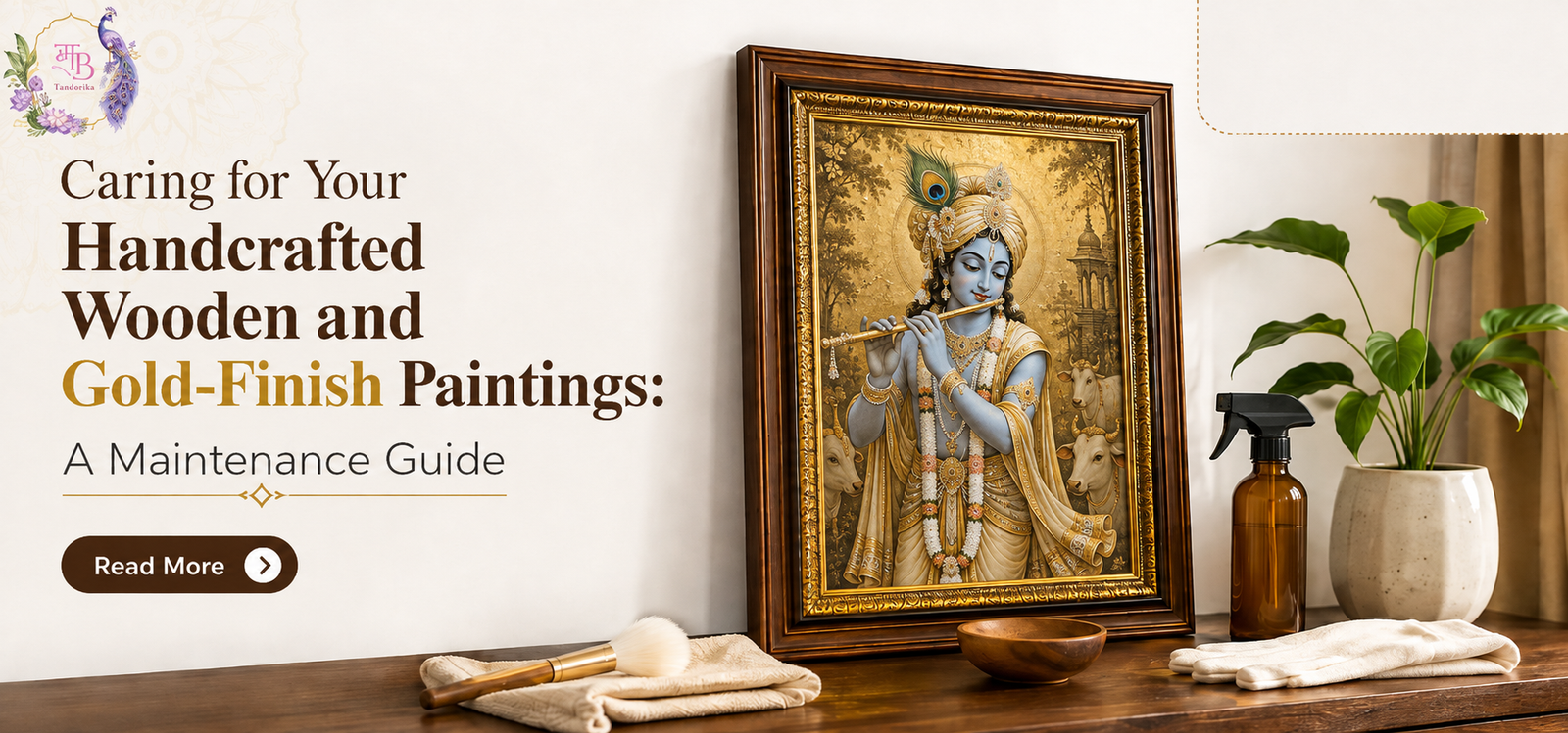 Caring for Your Handcrafted Wooden and Gold-Finish Paintings: A Maintenance Guide